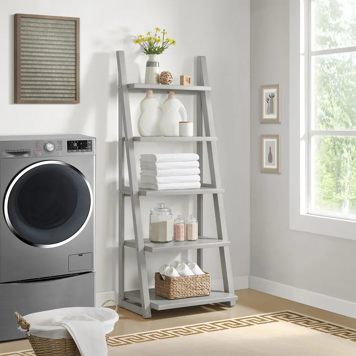 Kellen 72” Ladder Bookcase