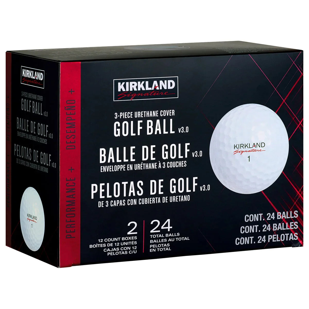 Kirkland Signature V3.0 Golf Ball, 2-dozen