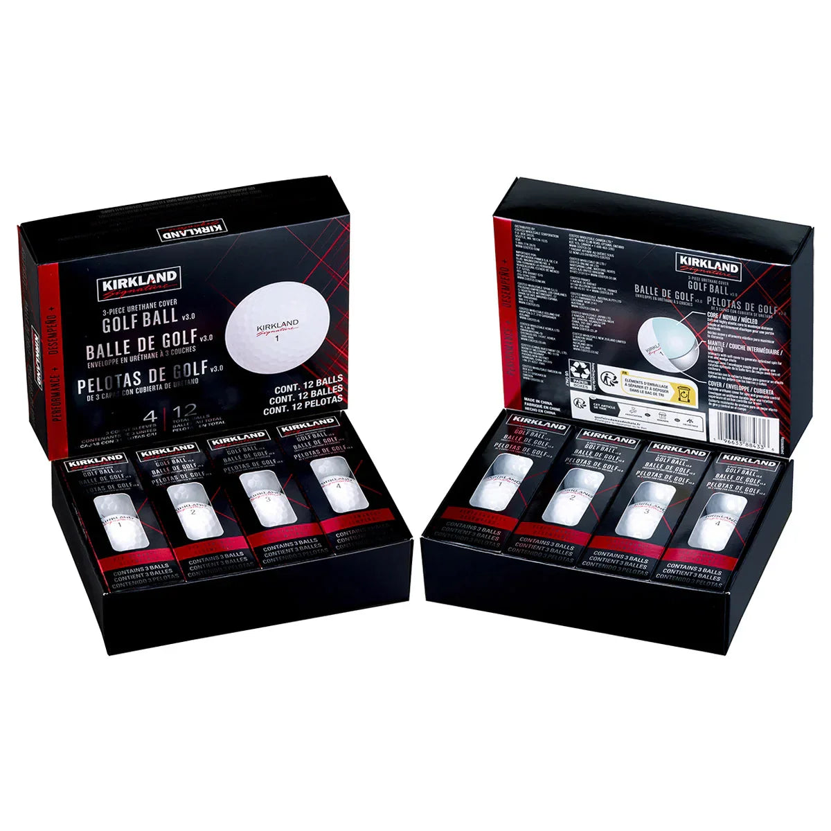 Kirkland Signature V3.0 Golf Ball, 2-dozen