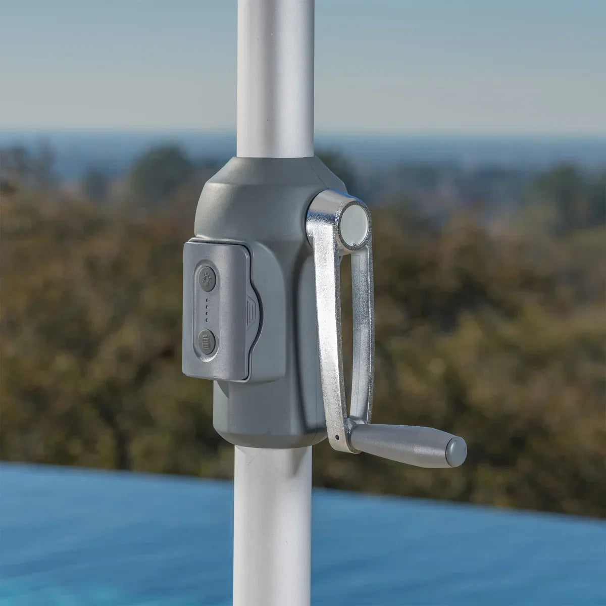 SunVilla Stirling 10 ft. LED Market Umbrella