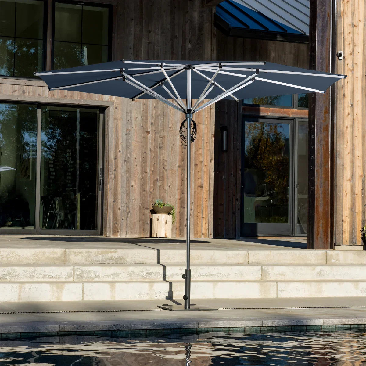 SunVilla 11' Modern Flat Commercial Patio Umbrella