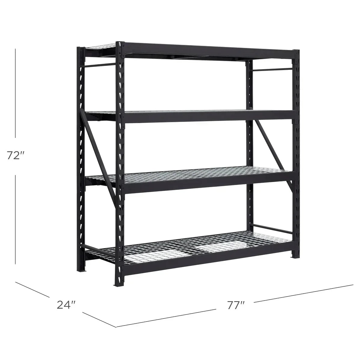Gorilla Rack Industrial Shelving, 77” x 24” x 72"