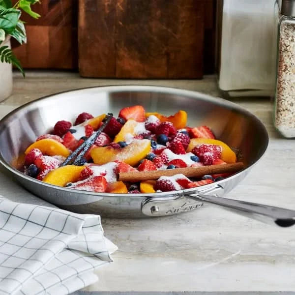 All-Clad D3 Stainless Steel 3-Ply Bonded 2-piece Fry Pan Set