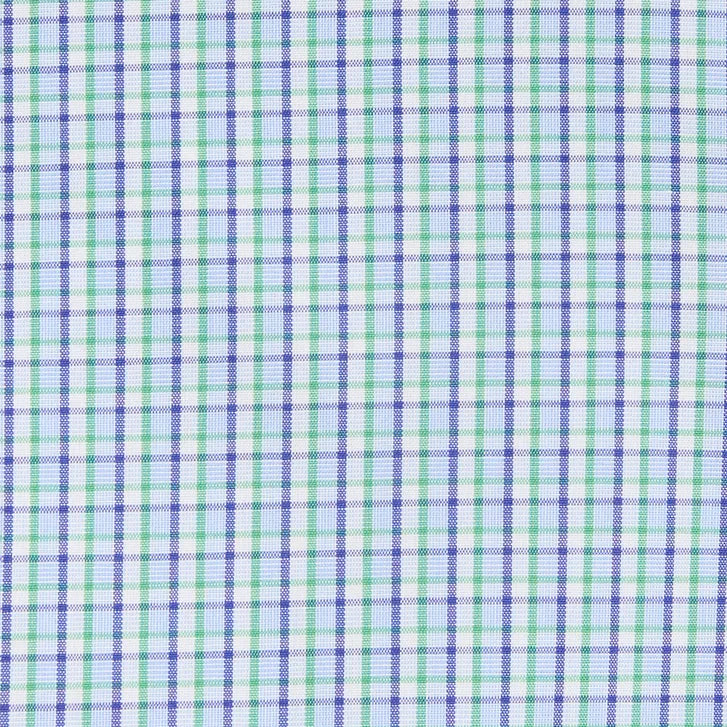 Kirkland Signature Men’s Traditional Fit Dress Shirt, Blue Green Check