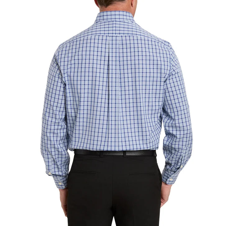 Kirkland Signature Men’s Traditional Fit Dress Shirt, Blue Turquoise Check
