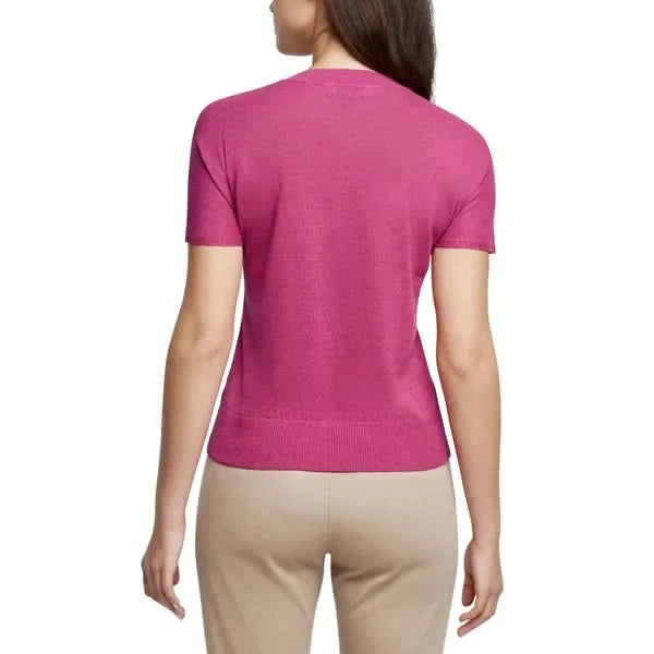 Banana Republic Women's Linen Blend Short Sleeve Top