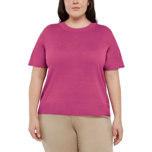 Banana Republic Women's Linen Blend Short Sleeve Top