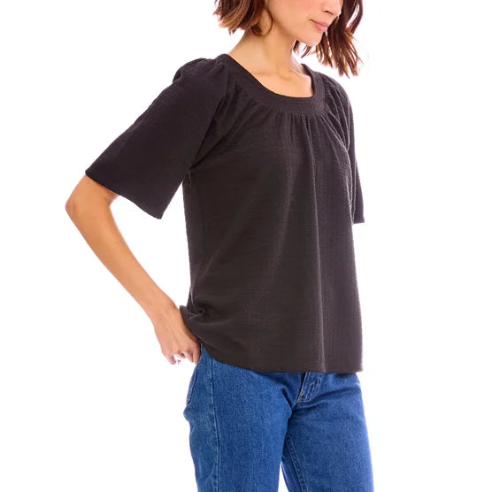 B Collections by Bobeau Women's Flutter Sleeve Top