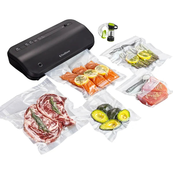 FoodSaver Preserve Vacuum Sealing System Starter Kit with Bags and Rolls