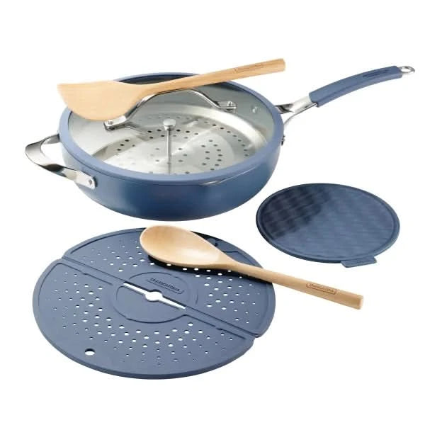 Tramontina 5-quart All-In-One Plus Ceramic Non-Stick Pan, 7-piece Set
