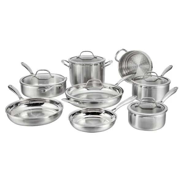 Cuisinart Tri-Ply Clad Stainless Steel 13-piece Cookware Set
