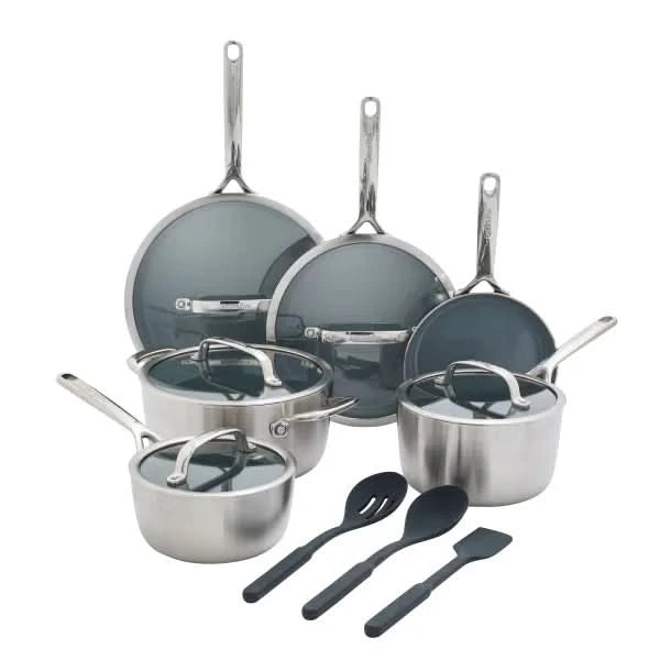 GreenPan GP3 Stainless Steel 11-piece Bundle
