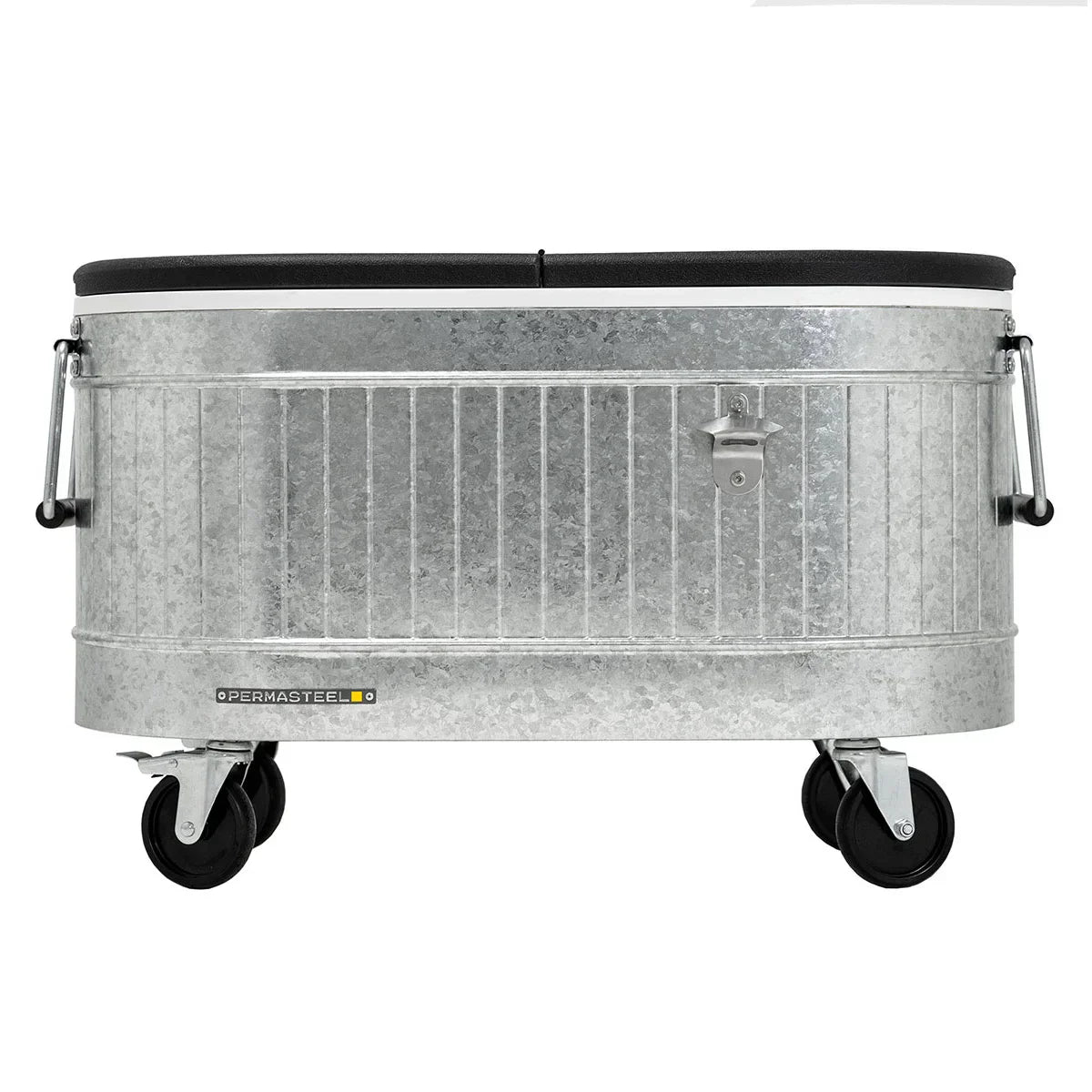 Permasteel 80-quart Galvanized Steel Rolling Cooler with Wheels