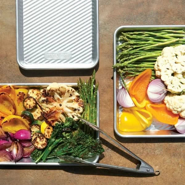 Nordic Ware Prep, Grill, & Serve Quarter Sheet Pans, Set of 3
