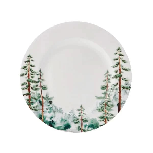 Mikasa Watercolor Forest 16-Piece Bone China Dinnerware Set