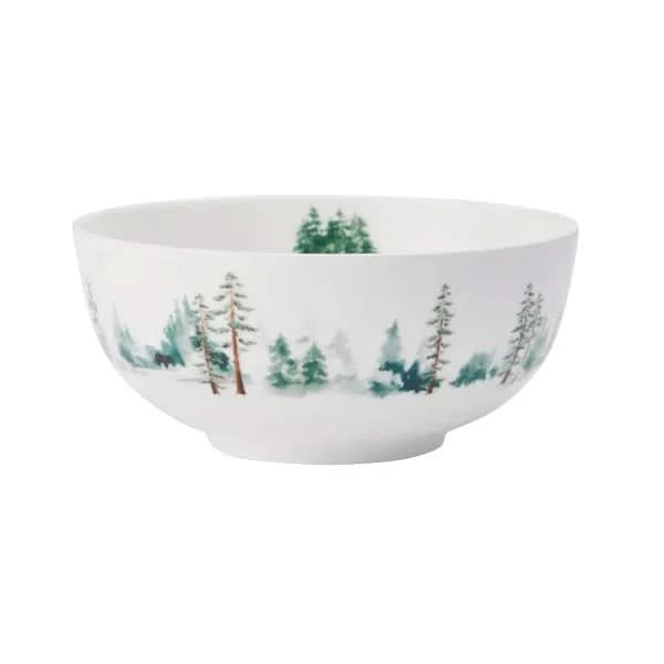 Mikasa Watercolor Forest 16-Piece Bone China Dinnerware Set