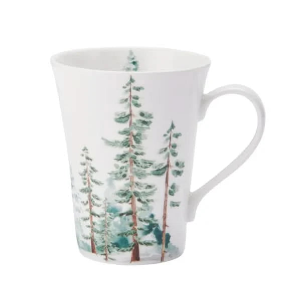 Mikasa Watercolor Forest 16-Piece Bone China Dinnerware Set