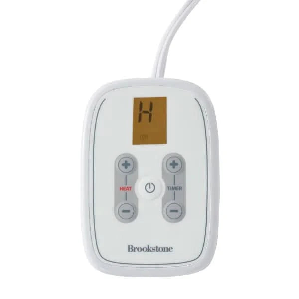 Brookstone Quilted-Comfort Cotton Heated Mattress Pad