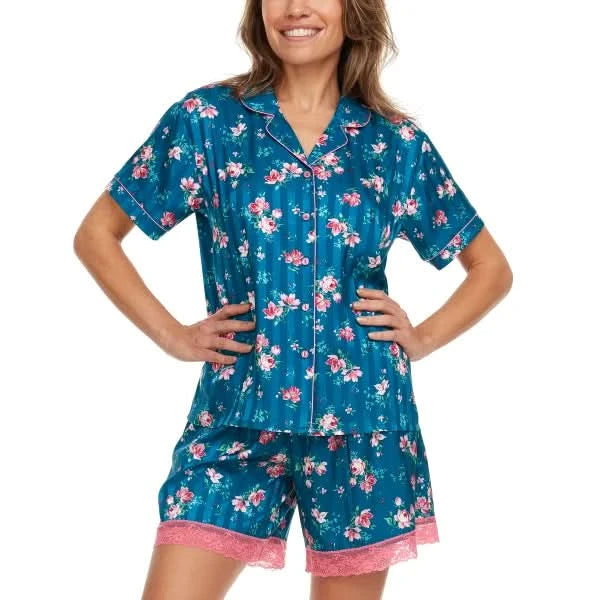 Flora Nikrooz Women's Notch Collar PJ Set