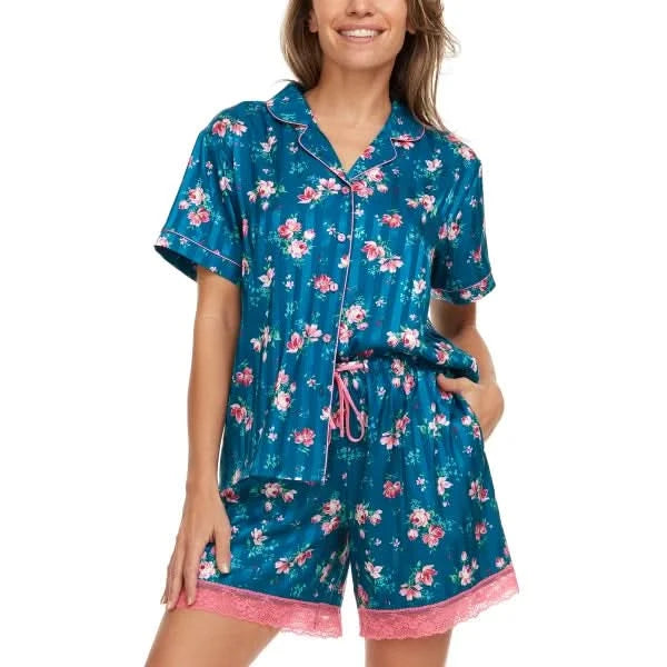 Flora Nikrooz Women's Notch Collar PJ Set