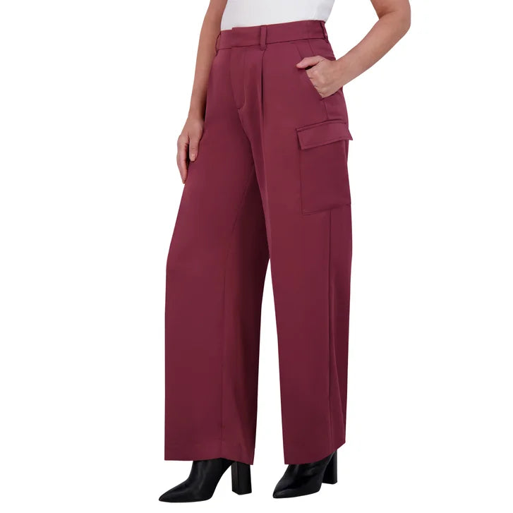 DKNY Women's Satin Cargo Pant