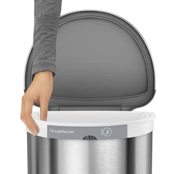 simplehuman 45L Semi Round Sensor Can