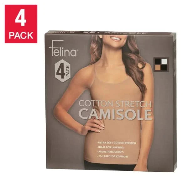Felina Women's Camisole, 4-pack