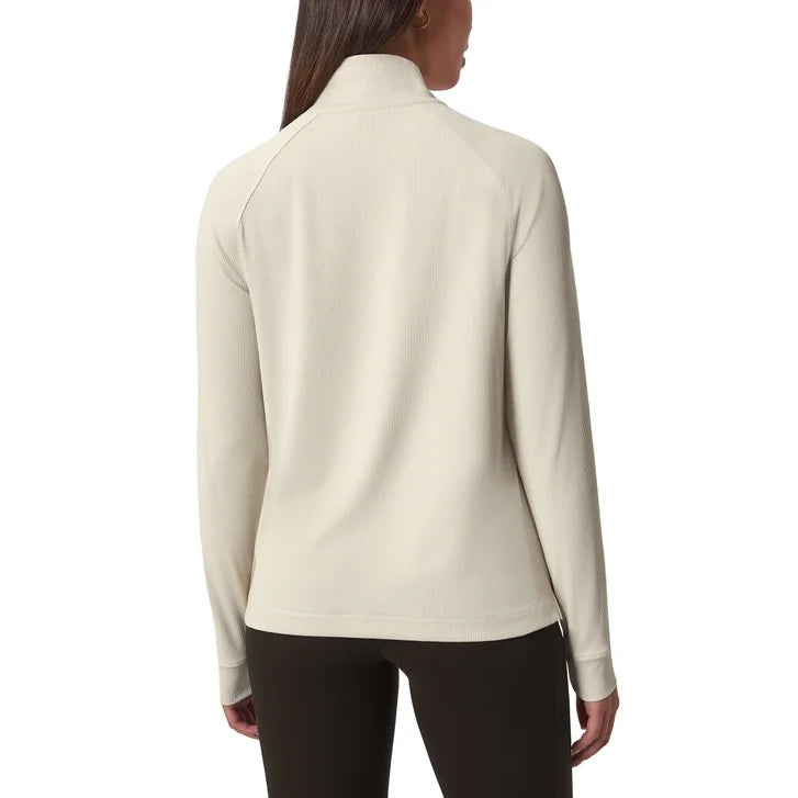Mondetta Women's Ribbed Quarter-Zip Top