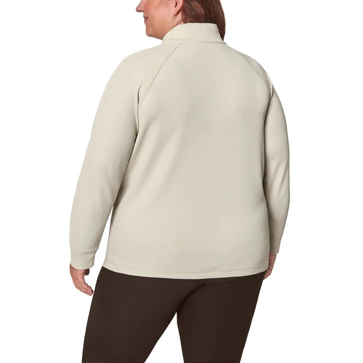 Mondetta Women's Ribbed Quarter-Zip Top