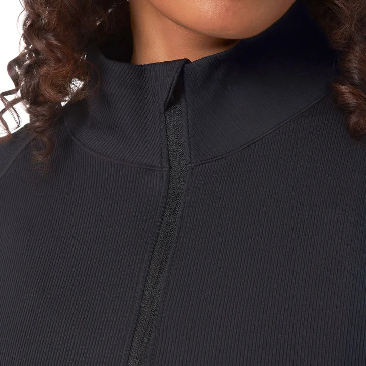 Mondetta Women's Ribbed Quarter-Zip Top