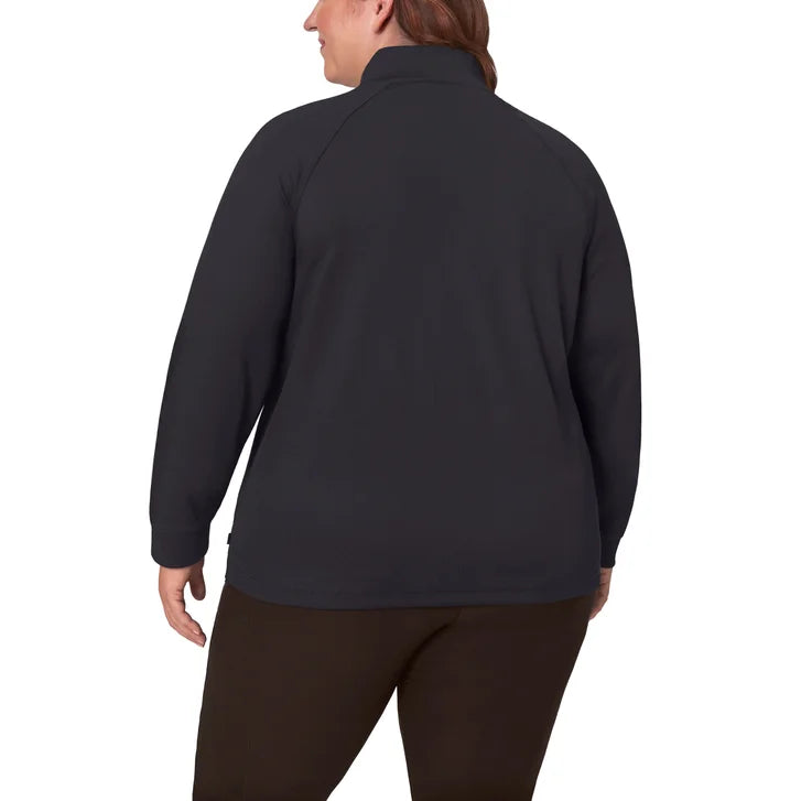 Mondetta Women's Ribbed Quarter-Zip Top