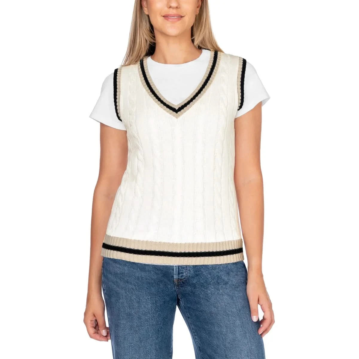 In Conversation Women's Cotton Sweater Vest