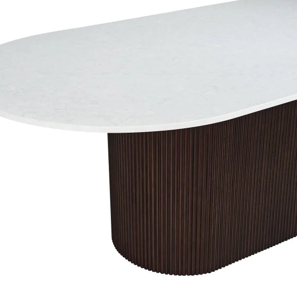 Astoria 86" Carrara Quartz Dining Table