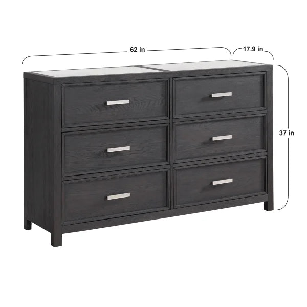 Bellevue 6-drawer Dresser with Quartz Top
