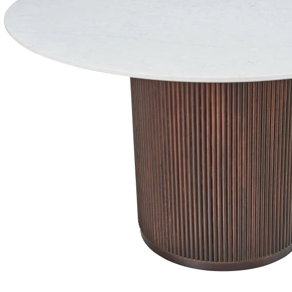 Troy 48” Carrara Quartz Dining Table