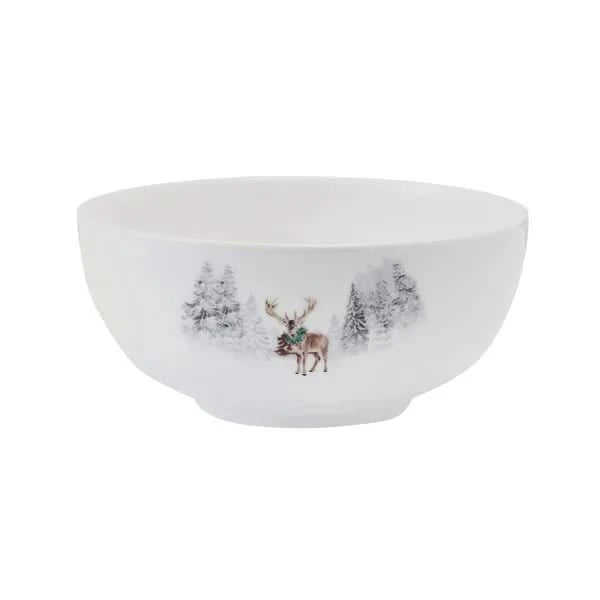 Mikasa Holiday Woodsy Winter 12-piece Bone China Dinnerware Set