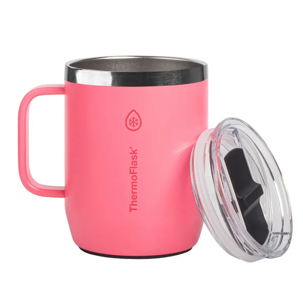 ThermoFlask Drinkware Insulated Coffee Mug with Handle, 12oz