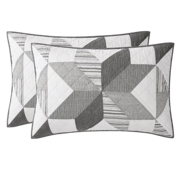 Origami Pieced Modern Patchwork 3-piece Quilt Set