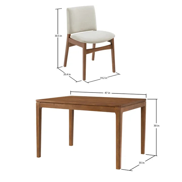 Stella Dining Table and 4 Chairs