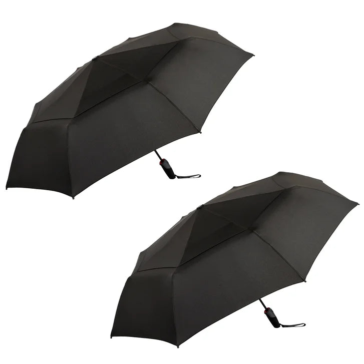 Shed Rain Windpro 46" Vented Automatic Compact Umbrella, 2-pack