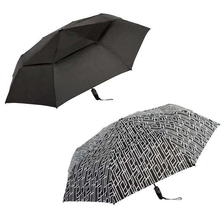 Shed Rain Windpro 46" Vented Automatic Compact Umbrella, 2-pack