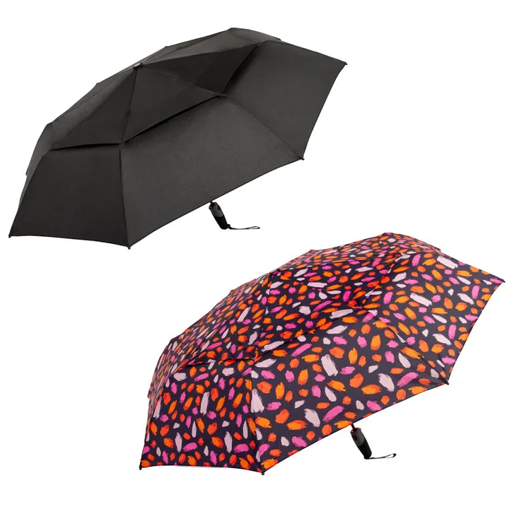Shed Rain Windpro 46" Vented Automatic Compact Umbrella, 2-pack