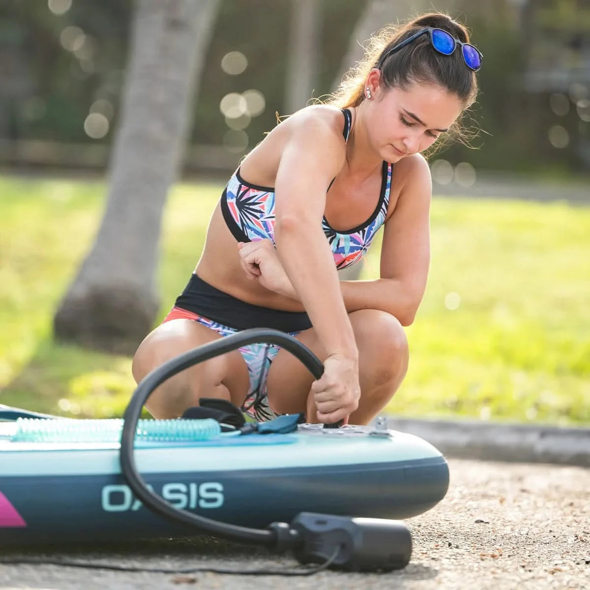 Body Glove Oasis 2 10’ Inflatable Stand Up YOGA Paddle Board Package