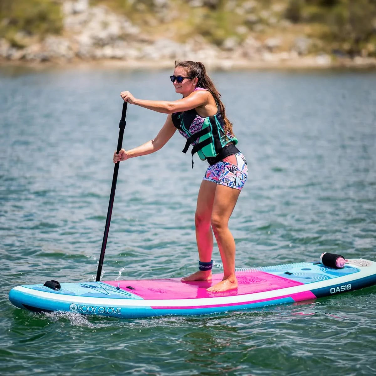 Body Glove Oasis 2 10’ Inflatable Stand Up YOGA Paddle Board Package