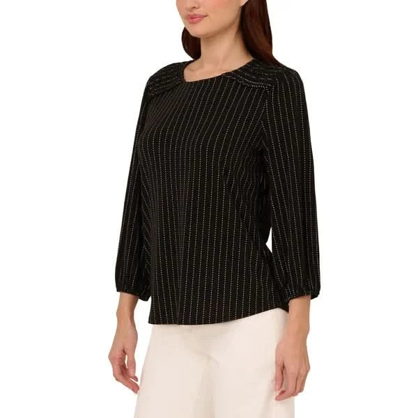 Adrianna Papell Women's 3/4 Sleeve Blouse