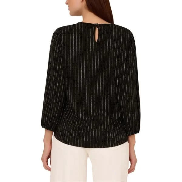 Adrianna Papell Women's 3/4 Sleeve Blouse