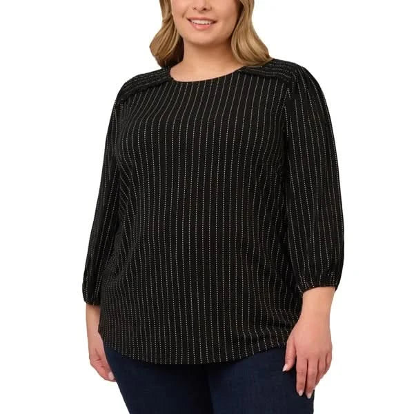 Adrianna Papell Women's 3/4 Sleeve Blouse