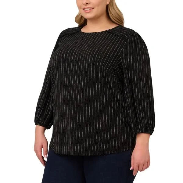 Adrianna Papell Women's 3/4 Sleeve Blouse