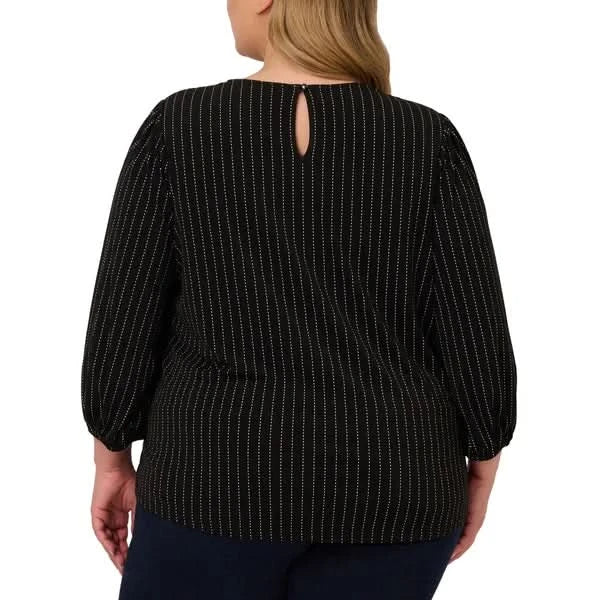 Adrianna Papell Women's 3/4 Sleeve Blouse