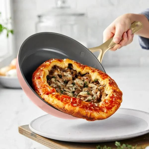 GreenPan GP5 Ceramic Nonstick 11-piece Set with Champagne Handles